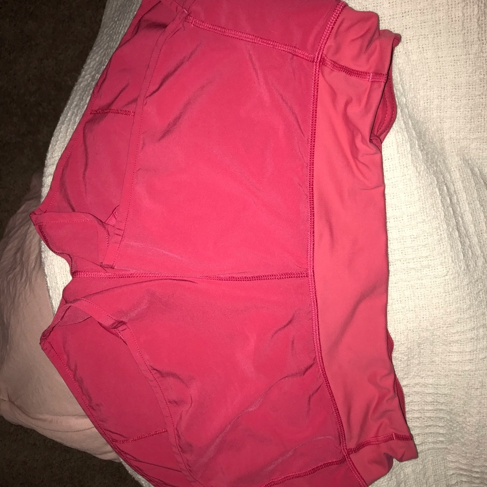 LULULEMON SIZE 8 HOT PINK SPEED SHORT